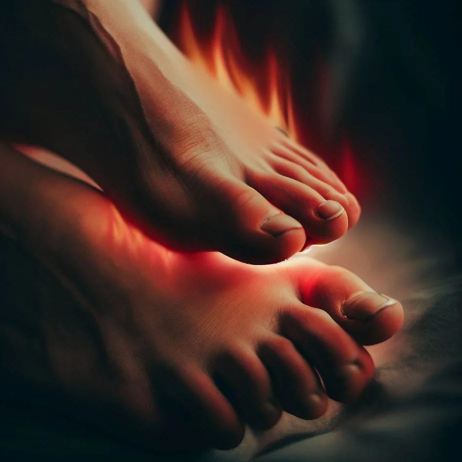 Ból i pieczenie palców u nóg