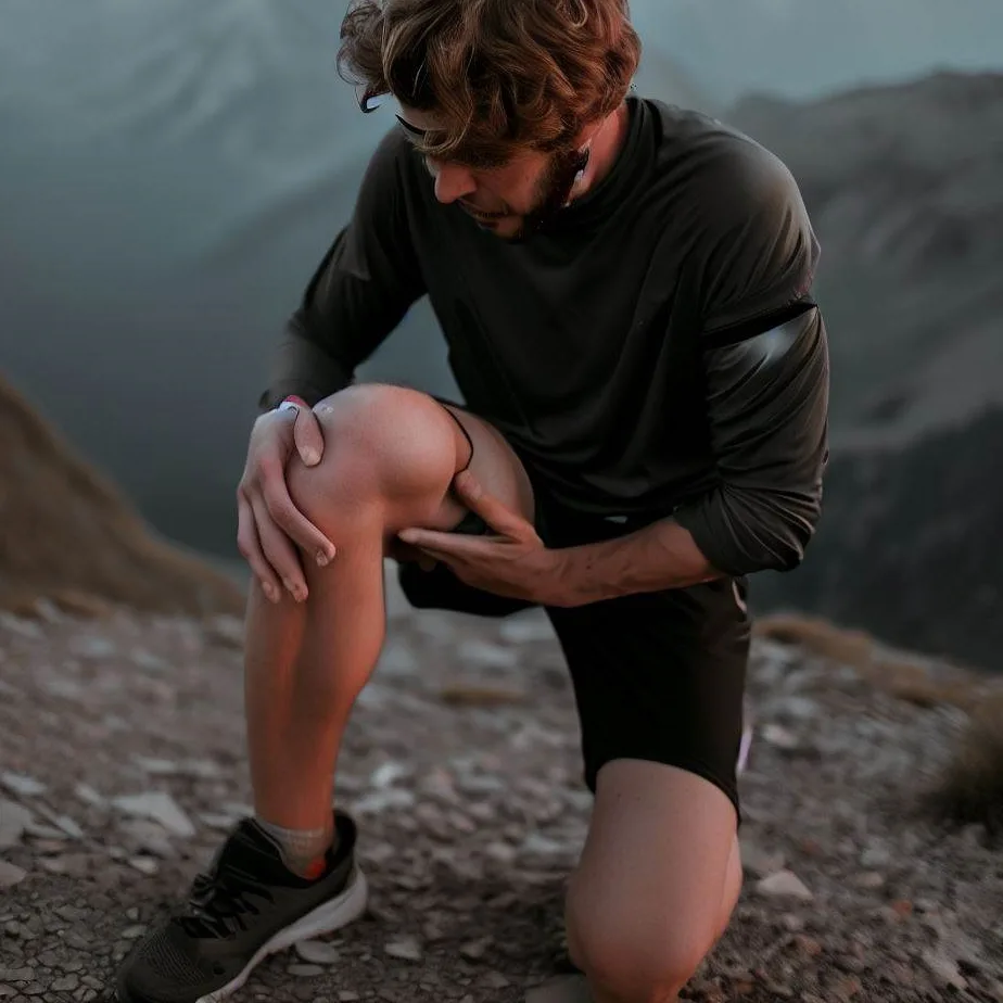 Ból kolan przy schodzeniu z gór